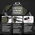 thumbnail image 6 of Oakley OO9380 Double Edge Rectangle Shaped Non-Polarized Sunglasses for Men - Includes Official Eyewear Kit - Matte Black Frame with Dark Grey Lens, 6 of 7