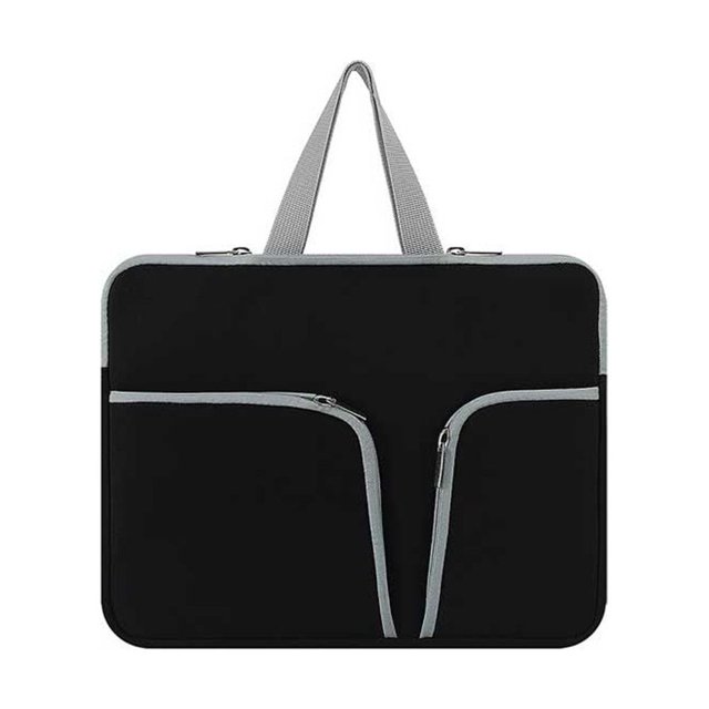 EIGTHTAIL Housse d'Ordinateur Portable Étanche Pochette de Transport Réutilisable Compartiments Rangement d'Affaires Noir 13 Pouces