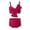 Red, variant on Girls 2 Piece Swimsuits with Skirts Swim Bathing Suits Teen Girls' Swimwear Adjustable Strap Bikini Set Summer Vacation Swimwear 8-10 Years,Red