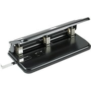 Business Source, BSN65625, Heavy-duty 3-hole Punch, 1 Each, Black