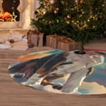thumbnail image 5 of KLL 30" Christmas Tree Skirt Colorful Sky Puppy Xmas Tree Skirts Mat for New Year Xmas Holiday Party Indoor Outdoor Home Decoration, 5 of 5