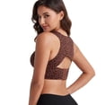 thumbnail image 4 of Bras for Women No Underwire Cotton Bra for Women Everyday Bras Comfort Bras Push up Bra Sleep Bras Seamless Bra Full Coverage Bralettes Lifting Bra Sports Bras,Brown,XL, 4 of 9