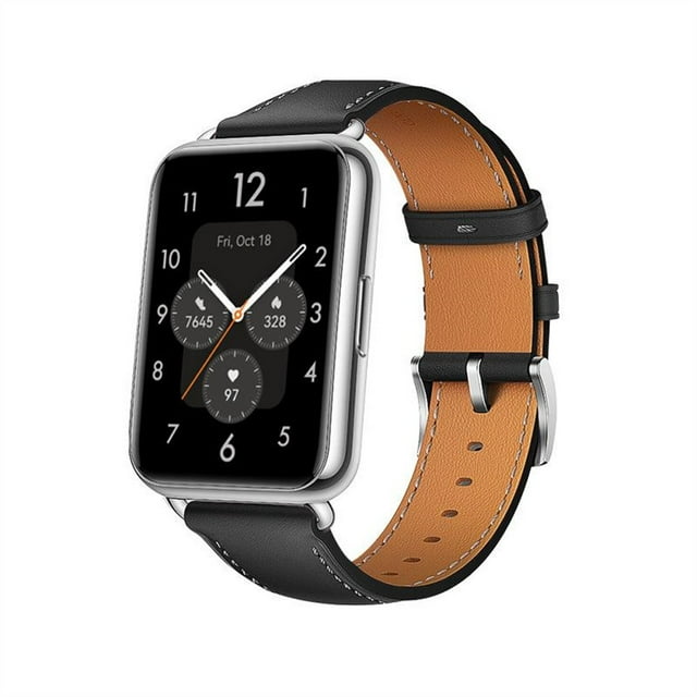 LEIXIUER Bracelet en Cuir Véritable pour Huawei Watch Fit 2 Bracelet de Montre Intelligente Remplacement Bracelet de Sport Rétro Accessoires Huawei Fit2