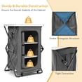 thumbnail image 5 of YYAo Portable Folding Storage Cabinet, Folding Camp and Beach Storage Cabinet, Folding Camping Storage Cabinet with 3 Shelves and Carry Bag-M, 5 of 9