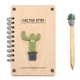 thumbnail image 1 of 1 caja de regalo para cuaderno de concha de madera., 1 of 3