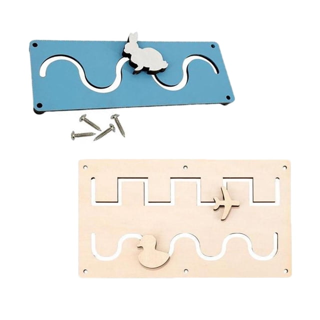 Tablero Sensorial, Piezas de Juguete, Ayudas Didácticas, Material de Tablero Ocupado para Guardería Preescolar + Tablero Ocupado Montessori, Accesorio , EstiloE Hugo Junta de niños ocupados