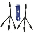 thumbnail image 1 of Conector macho hembra, material PPO 1500 V CC 50 A Conector PV Contacto de cobre estaado Resistente a altas temperaturas Protección IP67 con llave para cable 10-14 AWG ANGGREK Otros, 1 of 8
