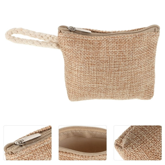 FRCOLOR Coin Purse for Girls Makeup Bag Change Purse Wallet Keychain Pouch Coin Storage Bag Zipper Coin Purse for Women Portable Wallet Coin Pouch