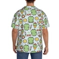 thumbnail image 3 of Honeii Frog With Sweet for Men's Short-Sleeved Button-Up Collared Shirt Featuring A Pocket, Perfect for Beach Vacations, And Travel Adventures.-4X-Large, 3 of 5