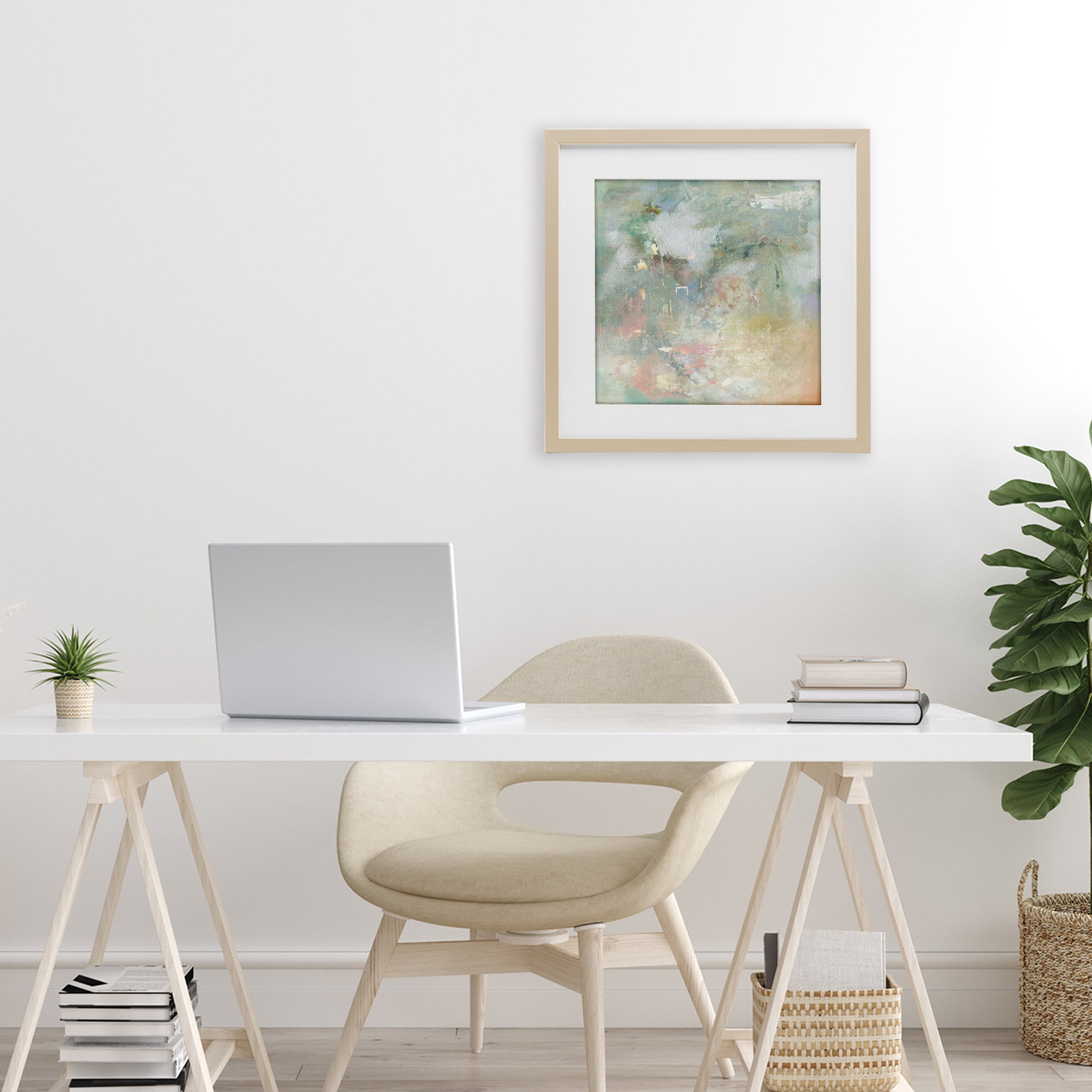 Stupell Industries Ethereal Brushstroke Harmony Birch Framed Print Under Glass, design by Carol Robinson