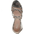 thumbnail image 3 of Charles David Leawood Nude Snake Print Cork Espadrille Platform Wedge Sandals (Nude Snake Print, 6), 3 of 4