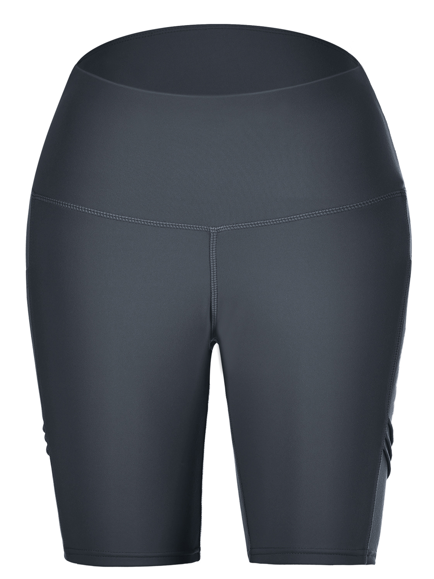 Tummy Control Yoga Shorts with Pockets for Women Workout Running Athletic Bike High Waist Activewear Bottoms - image 2 of 8