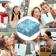 thumbnail image 5 of Wearable Blanket,Blue White Tie Dye Wave Pattern Hooded Wearable Flannel Blanket for Adults & Teens,Winter Poncho Shawl Wrap Cape Cozy Anti-Pill,50"x60", 5 of 5