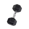 thumbnail image 6 of Body-Solid Rubber Coated Hex Dumbbell, Black, 70 lb, 6 of 26