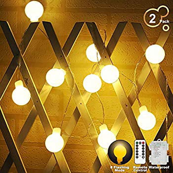 Globe String Lights Battery Operated, Outdoor String Lights Battery Operated