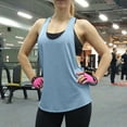 thumbnail image 2 of EHQJNJ Summer Tank Tops for Women Cropped Women's Sport Vest Custom Casual Running Fitness Workout Yoga Muscle Shirt Gym Tank Top White Tank Top Woman Non See Through, 2 of 8