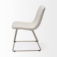 thumbnail image 3 of HomeRoots 380431 Cream Fabric Seat with Gold Metal Frame Dining Chair, 3 of 3
