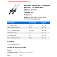 thumbnail image 2 of Rear Shock Absorber Set 2 - Compatible with 1990 - 1997 Mazda Miata 1991 1992 1993 1994 1995 1996, 2 of 2