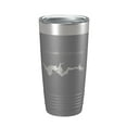 thumbnail image 1 of Woods Reservoir Tumbler Lake Map Travel Mug Insulated Laser Engraved Coffee Cup Tennessee 20 oz Dark Gray, 1 of 1