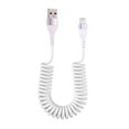 thumbnail image 1 of PD 27W Fast USB C Car Charger Cable For iPhone 15 14 13 12 11 Pro Max Plus X XR XS Spring Telescopic Charging Cable Accessories, 1 of 6