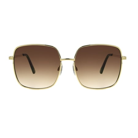 Foster Grant Women's Square Fashion Sunglasses Gold