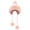 Pink, variant on Winter Skull Beanie Hat Women Faux Fur Knit Warm Soft Ski Cap Fleece Ear Flaps for Daily Wear (White)