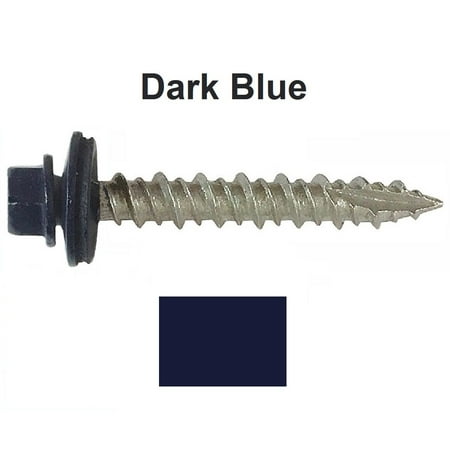 Blue Metal Roof Metal ROOFING SCREWS: (250) 10 x 1
