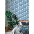 thumbnail image 3 of Arm of Casso Blue Bold Arrangements Peel & Stick Wallpaper, 3 of 5