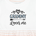thumbnail image 4 of Inktastic My Grammy Loves Me Grandchild Girls Baby Dress, 4 of 5