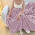 thumbnail image 4 of Waffle Jacquard Knit Blanket Throw for Adults, Soft Plush Fleece Blanket for Couch Bed Sofa, Lightweight Decorative Cozy Warm Nap Blanket for Home Office Travel, 4 of 6
