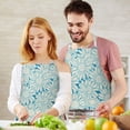 thumbnail image 3 of Daisy Flower Pattern Apron-Garden Aprons for Women with Pockets-Cotton Linen Waterproof Kitchen Cooking Gardening Aprons Adjustable for Kitchen,Cooking,BBQ and Salon 33x27 Inch, 3 of 7