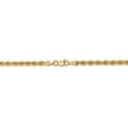 thumbnail image 3 of Primal Gold 14 Karat Yellow Gold 3mm Regular Rope Chain Bracelet, 3 of 7