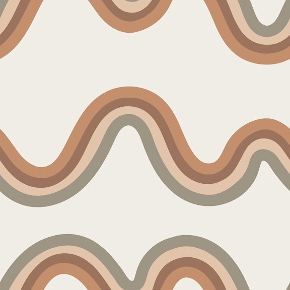 Very Gay Paint Beverly Slopes Tan Peel and Stick Wallpaper