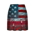 thumbnail image 3 of Clean Womens Usa Flag Athletic Skorts 2025 Summer Patriotic Printed Tennis Skirts Elastic High Waist Athletic Skort Running Gym Sweatwear Built In Shorts Independence Day Patriotic Sweat Skirts, 3 of 5