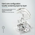 thumbnail image 4 of BAKIBO Wireless Gaming Mouse, PC Transparent Computer Mice with Dual mode BT5.0/2.4G, PixArt Chip 3D RGB Lighting, Ergonomic 7 Buttons, Rechargeable Mute Mouse for PC Laptop Tablet (Black/White), 4 of 7