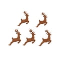 thumbnail image 2 of 3D Light-Up Wooden Reindeer Christmas Decor 5PC, Warm Backlit Peel & Stick Entryway Glow, Handmade Real Wood LED Reindeer Christmas Wall Decor, for Living Room, Bedroom, Fireplace, 2 of 5