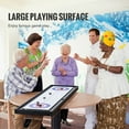 thumbnail image 3 of KFFKFF Jeu Double Shuffleboard et Curling, Ensemble de Table Compact de 45 Pouces, Surface de Jeu Réversible à Deux Faces avec 8 Rondelles, Combo de Jeu de Table pour la Famille et les Enfants, 3 of 9