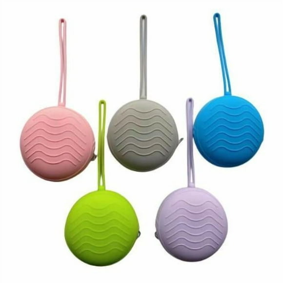 Estuche de silicona para chupete de bebé, 2 unidades, portátil, con cremallera, para viaje y uso diario.