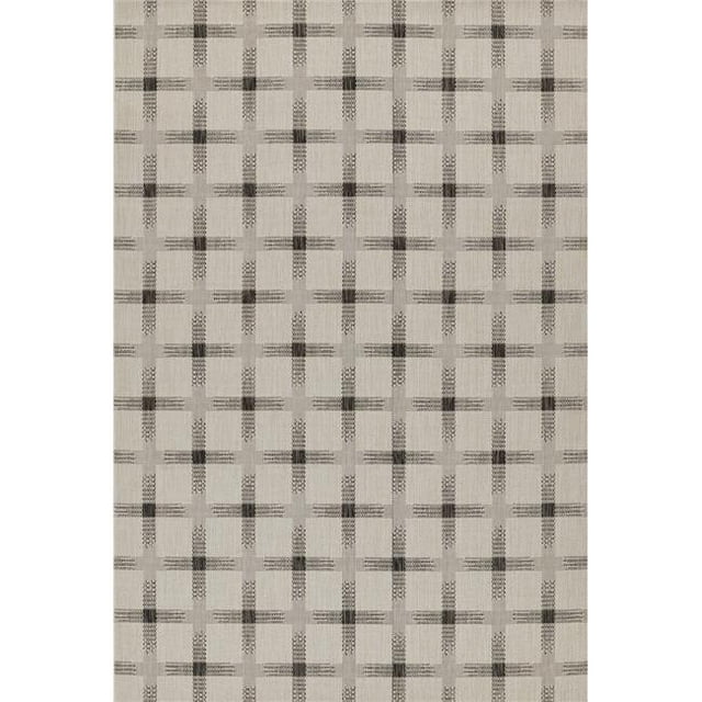 Momeni RIVRARV-08IVY5370 5 ft. 3 in. x 7 ft. Riviera Machine Made Contemporary Rectangle Area Rug, Ivory