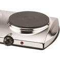 thumbnail image 3 of Brentwood TS-372 Electric Double Hot Plate 1440-Watt, Pack of 1, Silver, 3 of 7