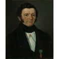 thumbnail image 3 of Matthias Stoltenberg 12x14 Black Modern Framed Museum Art Print Titled - Portrait of County Court Judge Andreas Boghart Richter (1845), 3 of 5