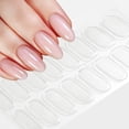 thumbnail image 3 of Parche de uñas de Gel semicurado transparente, adhesivo deslizante de larga duración, cubierta completa sólida, 16 puntas, envolturas de uñas de Gel transparente, 3 of 7