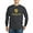 Charcoal, variant on CafePress - Delta Chi Vertical Yellow Logo Long Sleeve T Shirt - Long Sleeve Dark T-Shirt