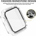thumbnail image 6 of Recoppa 3 Pack Bling Rhinestone Case Protector w/ Tempered Glass Compatible with Apple Watch Case Protector 38m 40mm 41mm 42mm 44mm Series 6 7 8 9 3 4 5 SE 1 2 Full Cover Bumper for iWatch Women Girls, 6 of 8