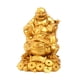 thumbnail image 4 of Estatua de Buda sonriente, rana de dinero, adorno, fortuna, buena suerte, escultura Fenshui Dorado, 4 of 9