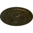 thumbnail image 3 of 29 1/4"OD x 2"P Darnay Ceiling Medallion (Fits Canopies up to 7 1/4"), Hand-Painted Green Gold, 3 of 6
