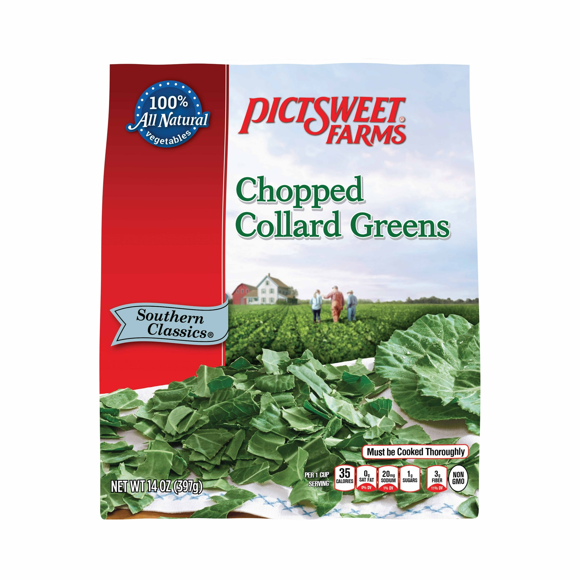 Pictsweet Farms Southern Classics Chopped Collard Greens, Frozen, 14 oz
