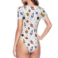 thumbnail image 4 of Naloa Rocket Planets Women's Short-Sleeved Onesie, One-Piece Swimsuit for Parties, dates, clubs - Medium, 4 of 9