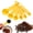 Yellow, variant on 5 Pcs Plastic Measuring Spoons and Cups Set for Home Kitchen Baking Cooking, Blue, Durable and Easy to Store