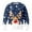 Dark Blue, variant on Winter Sweaters for Women Reindeer Snowflake Print Knitted Sweater Long Sleeve Crewneck Pullover Casual Warm Winter Holiday Festive Apparel Top Christmas Sweaters